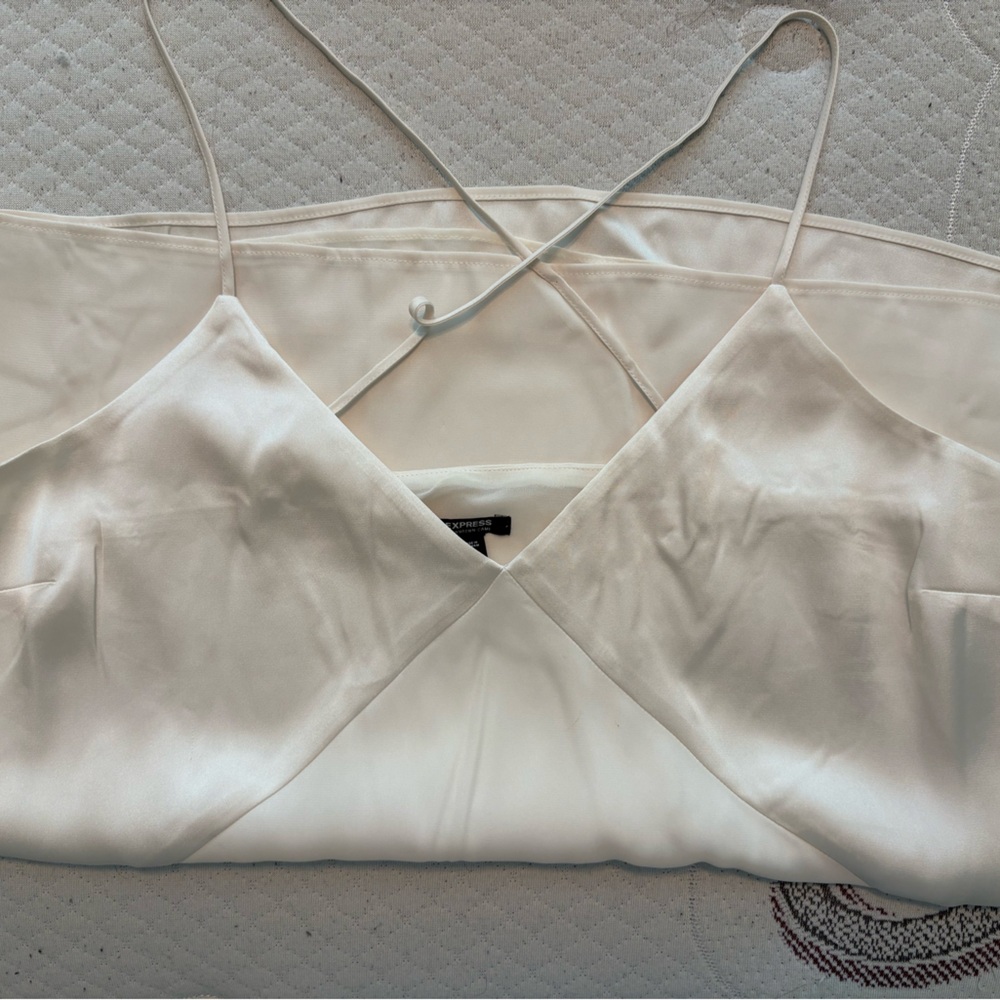 Express Cream Satin Camisole